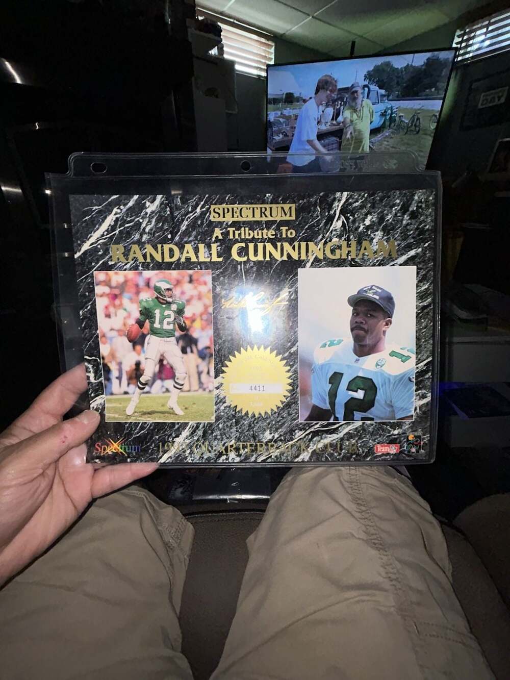 Spectrum A Tribute To Randall Cunningham 1993 Quarterback Club 24k Gold Signatur